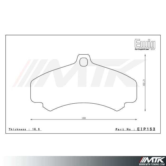 Plaquettes Endless ME20 EIP153 pour PORSCHE 911 (997)